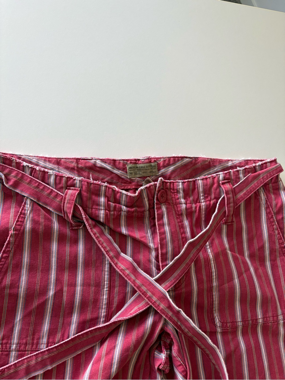 American Eagle Striped cropped pants - size 8 Vintage - Picture 4 of 10